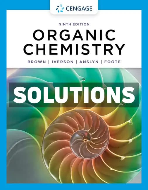 Organic Chemistry 9th Edition Brown Solutions Manual cover
