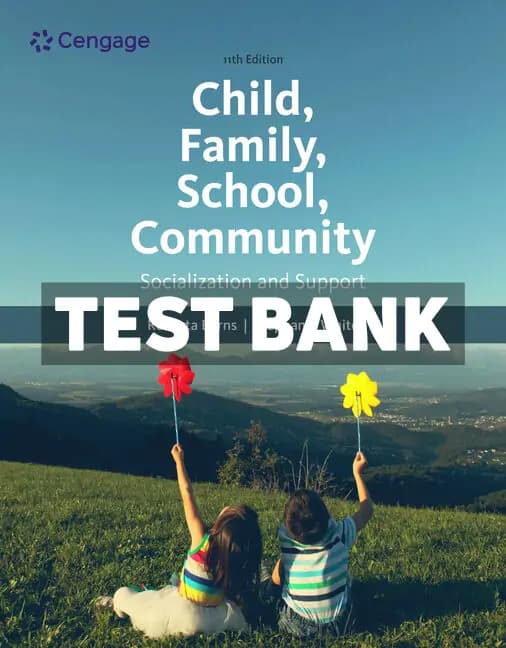 Cover for Child Family School Community 11th Edition White Test Bank