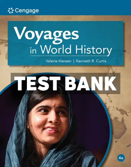 Voyages in World History 4th Edition Hansen Test Bank cover