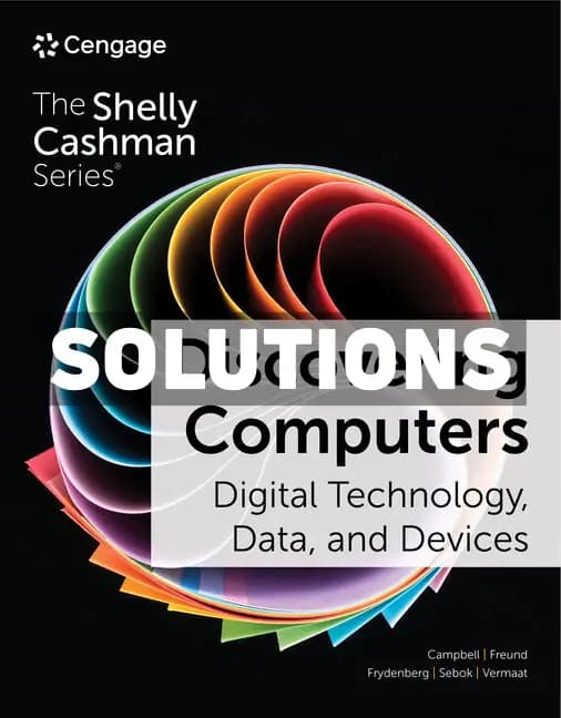 Cover for Discovering Computers 17th Edition Campbell Solutions Manual