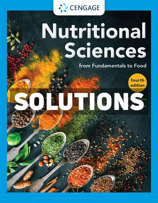 Nutritional Sciences 4th Edition McGuire Solutions Manual cover