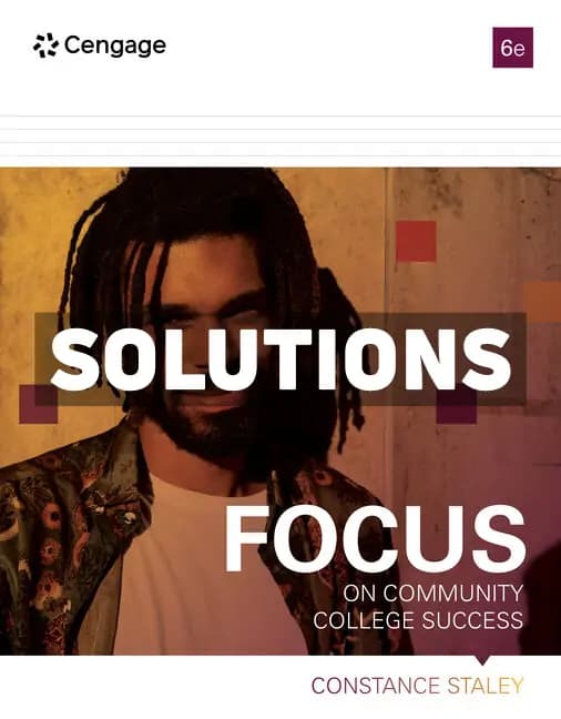 FOCUS on Community College Success 6th Edition Staley Solutions Manual cover