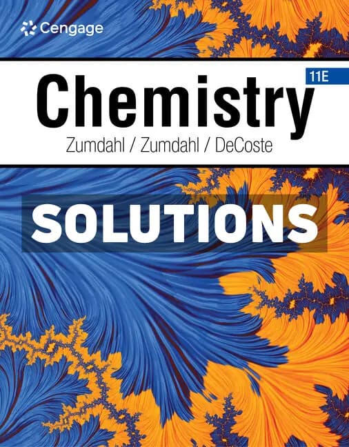 Cover for Chemistry 11th Edition Zumdahl Solutions Manual