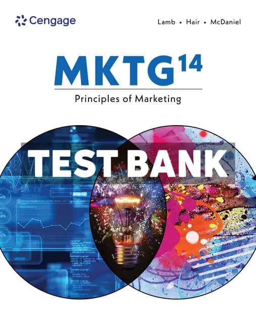 MKTG 14th Edition Lamb Test Bank cover