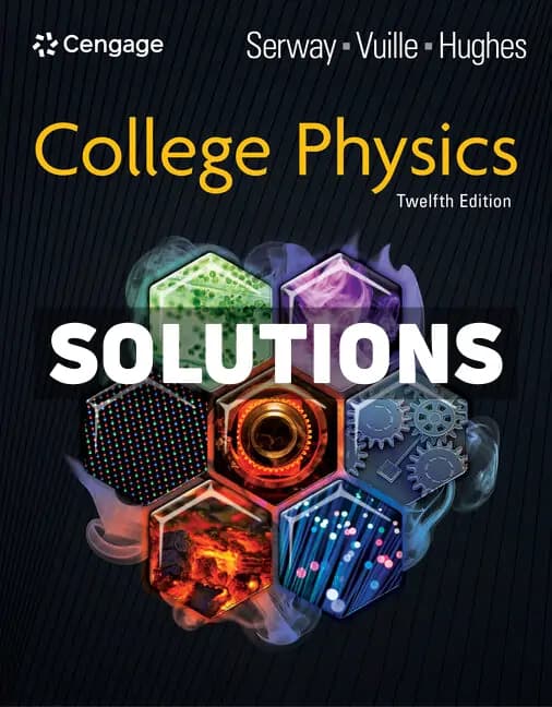 Cover for College Physics 12th Edition Serway Solutions Manual