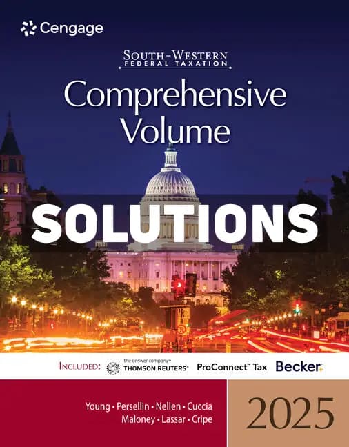South-Western Federal Taxation 2025 – Comprehensive 48th Edition Young Solutions Manual cover