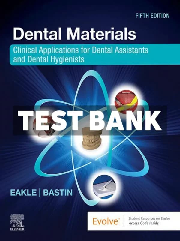 Cover for Dental Materials 5th Edition Eakle Test Bank