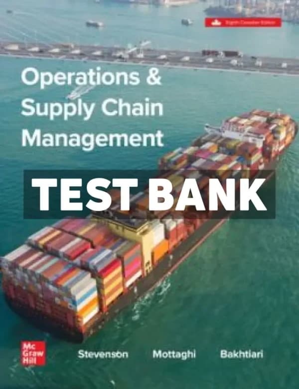 Cover for Operations and Supply Chain Management 8th Canadian Edition Stevenson Test Bank