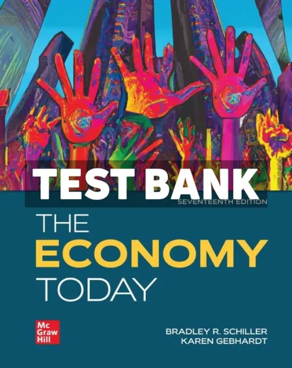 Cover for The Economy Today 17th Edition Schiller Test Bank