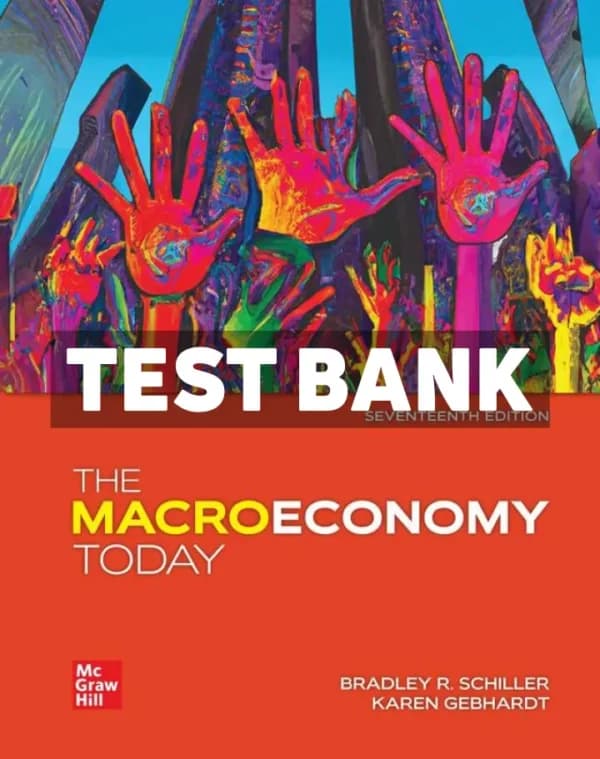 Cover for The Macroeconomy Today 17th Edition Schiller Test Bank