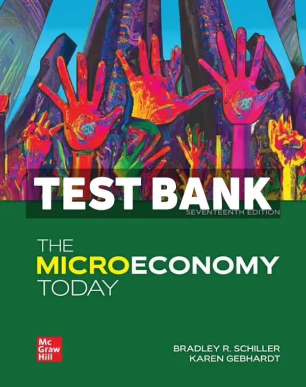Cover for The Microeconomy Today 17th Edition Schiller Test Bank