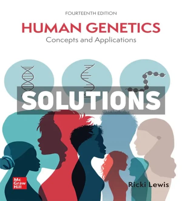 Human Genetics 14th Edition Lewis Solutions Manual cover