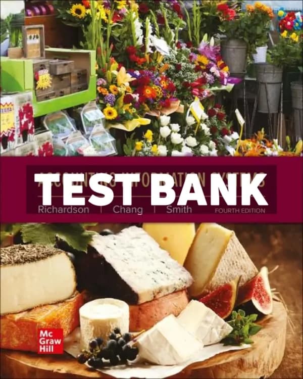Accounting Information Systems 4th Edition Richardson Test Bank cover