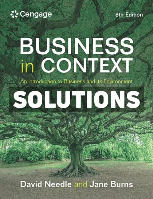 Cover for Business in Context 8th Edition Needle Solutions Manual