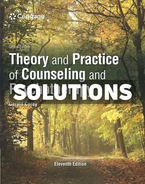 Theory and Practice of Counseling and Psychotherapy International Edition 11th Edition Corey Solutions Manual cover