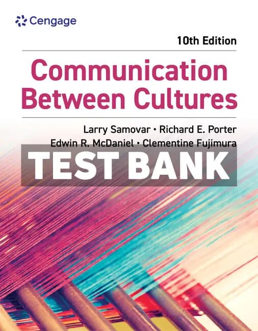 Cover for Communication Between Cultures 10th Edition Samovar Test Bank