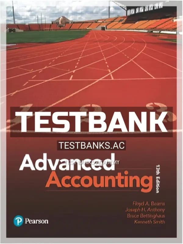 Test Bank for Advanced Accounting 13th Edition by Beams cover