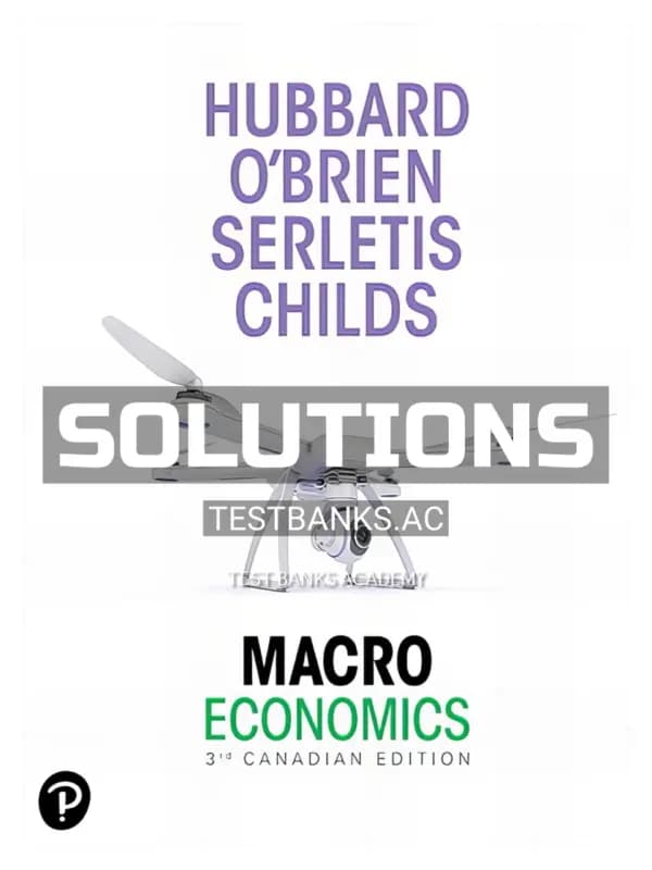 Solutions Manual for Macroeconomics 3rd CA Edition by OBrien cover