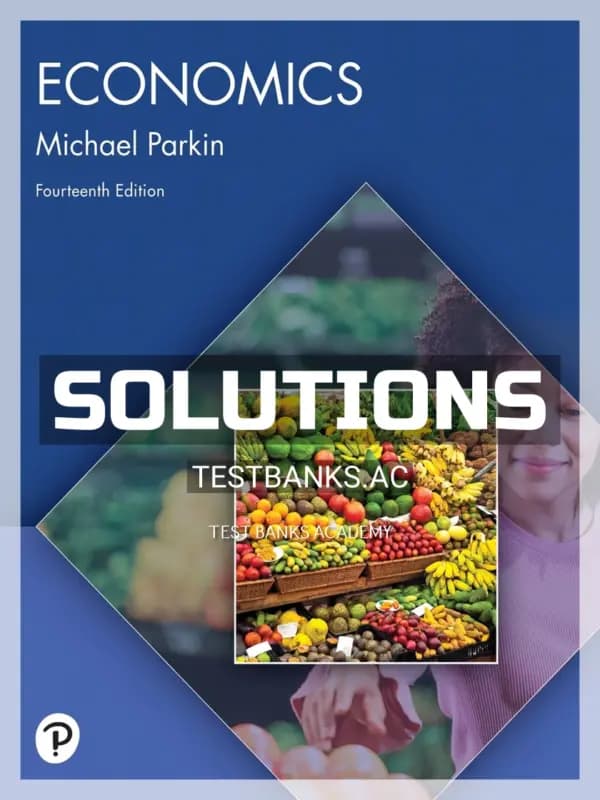 Solutions Manual for Economics 14th Edition by Parkin cover
