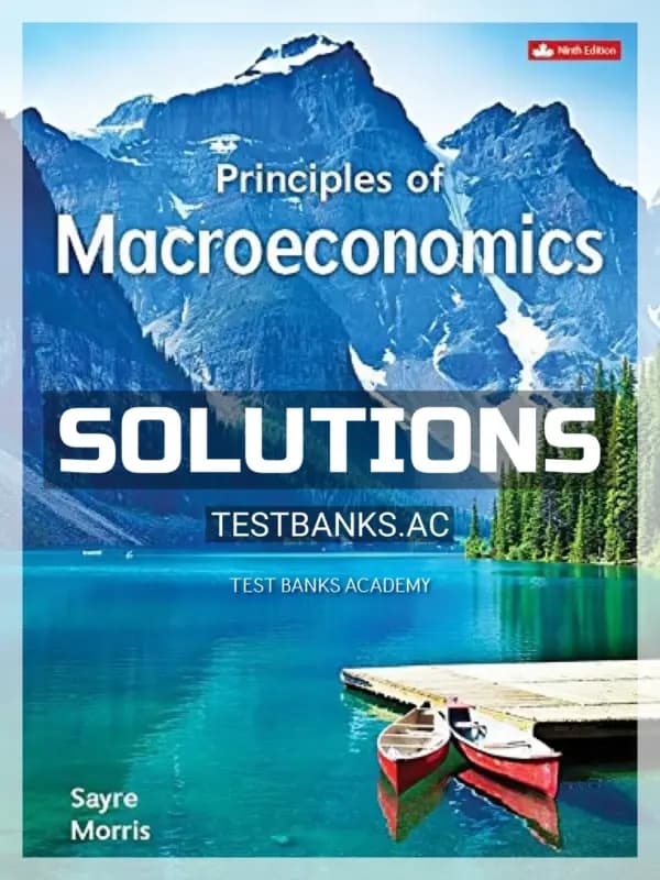 Solutions Manual for Principles of Macroeconomics 9th CA Edition by Sayre cover
