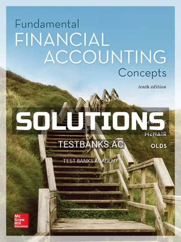 Solutions Manual for Fundamental Financial Accounting Concepts 10th Edition by Edmonds cover