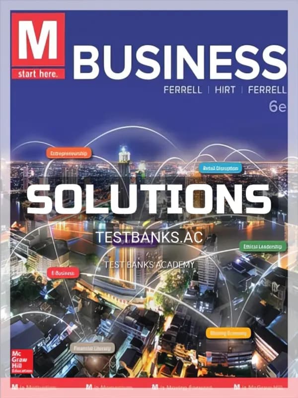 Solutions Manual for M Business 6th Edition by Ferrell cover