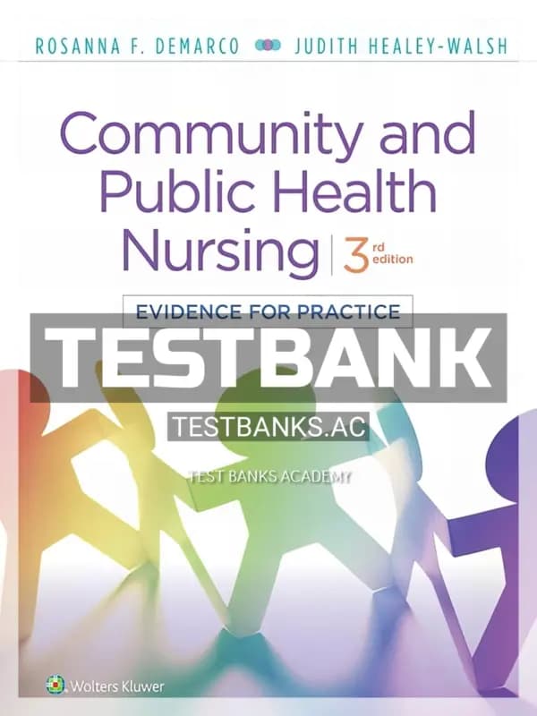 Test Bank for Community and Public Health Nursing Evidence for Practice 3rd Edition by Demarco cover