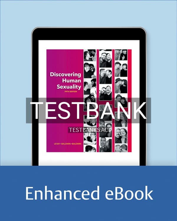 Test Bank for Discovering Human Sexuality 5th US Edition by LeVay cover