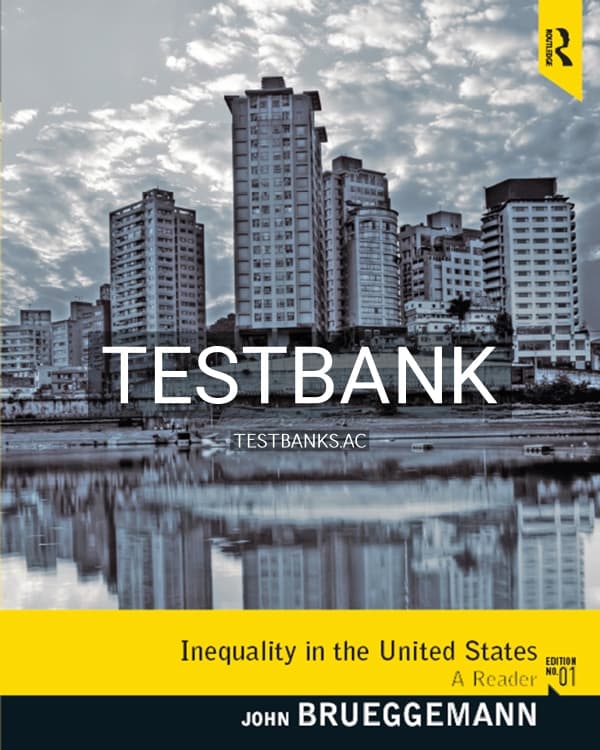 Test Bank for Inequality in the United States 1st US Edition by Brueggemann cover