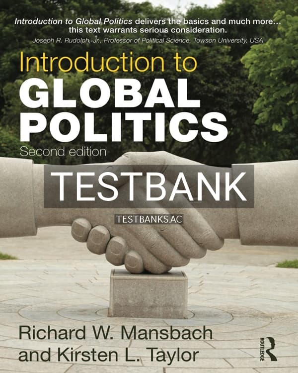 Test Bank for Introduction to Global Politics 2nd US Edition by Mansbach cover