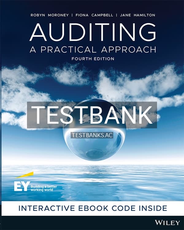 Test Bank for Auditing 4th US Edition by Moroney cover