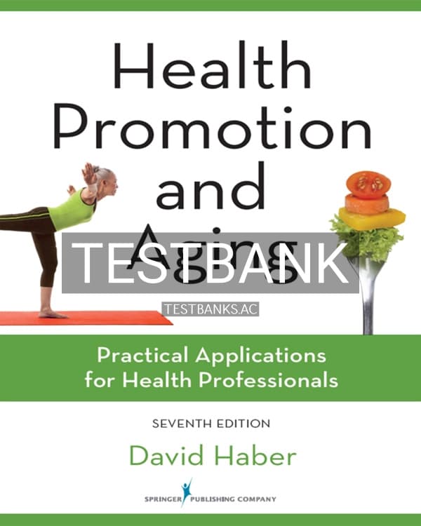 Test Bank for Health Promotion and Aging 7th US Edition by Haber cover