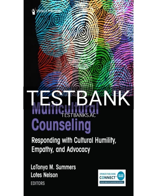 Test Bank for Multicultural Counseling 1st US Edition by Summers cover