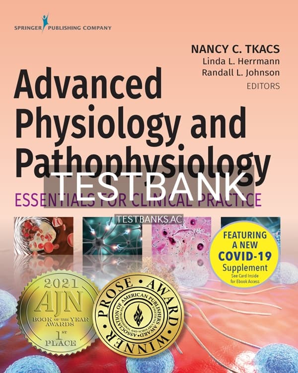 Test Bank for Advanced Physiology and Pathophysiology 1st US Edition by Tkacs cover