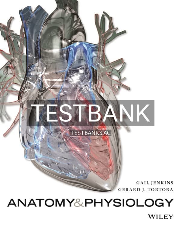 Test Bank for Anatomy and Physiology 1st US Edition by Jenkins cover