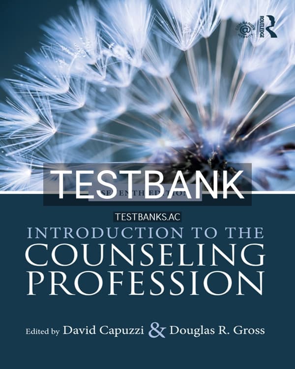 Test Bank for Introduction to the Counseling Profession 7th US Edition by Capuzzi cover