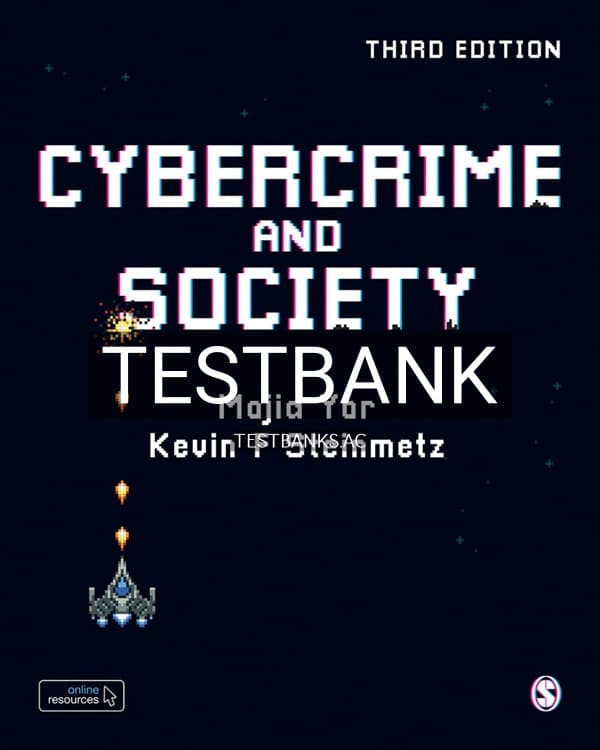 Test Bank for Cybercrime and Society 3rd US Edition by Yar cover