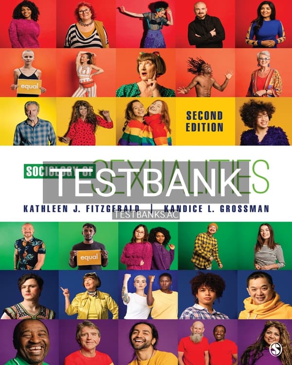 Test Bank for Sociology of Sexualities 2nd US Edition by Fitzgerald cover