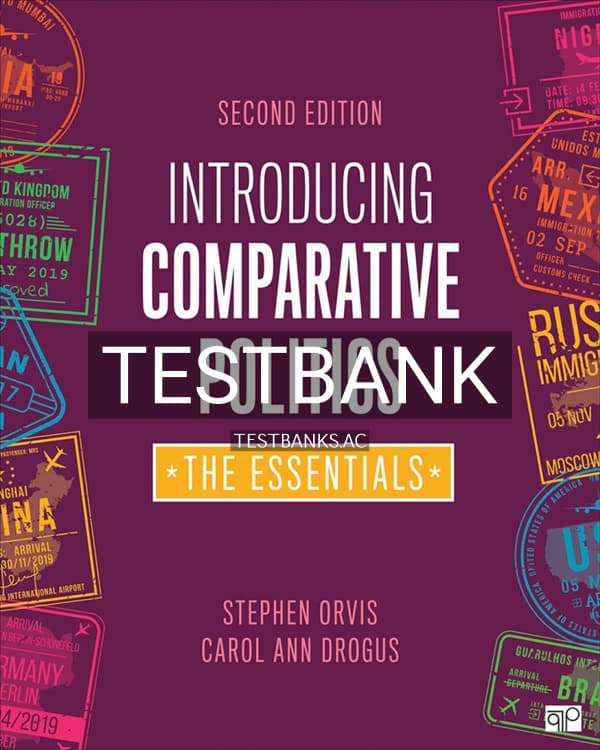 Test Bank for Introducing Comparative Politics 2nd US Edition by Orvis cover