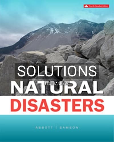 Solutions for Natural Disasters 4th Edition by Abbott cover