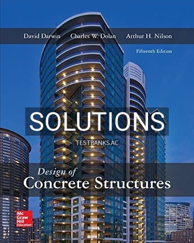 Solutions for Design of Concrete Structures 15th Edition by Darwin cover
