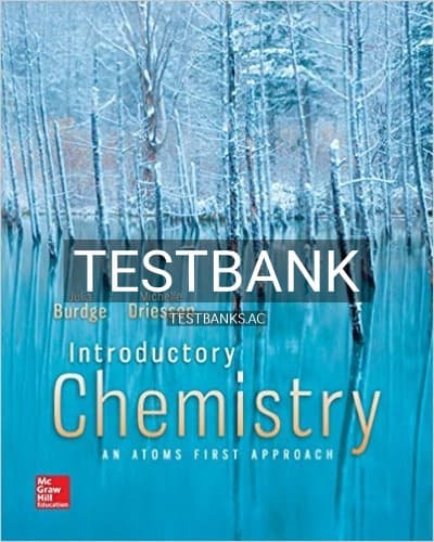 Test Bank for Introductory Chemistry An Atoms First Approach 1st Edition by Burdge cover