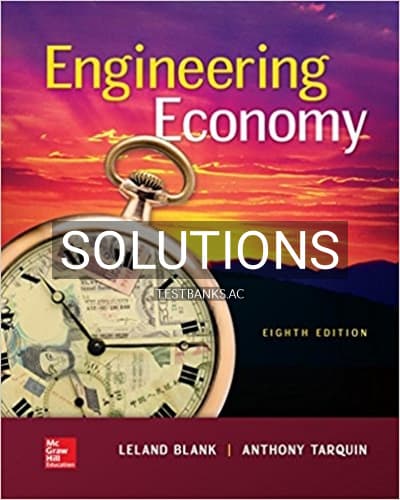 Solutions for Engineering Economy 8th Edition by Blank cover
