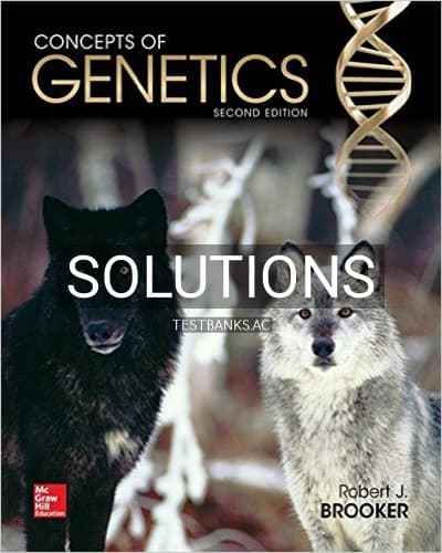 Solutions for Concepts of Genetics 2nd Edition by Brooker cover
