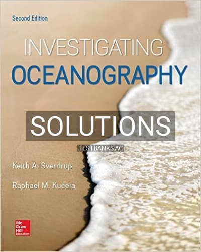 Solutions for Investigating Oceanography 2nd Edition by Sverdrup cover