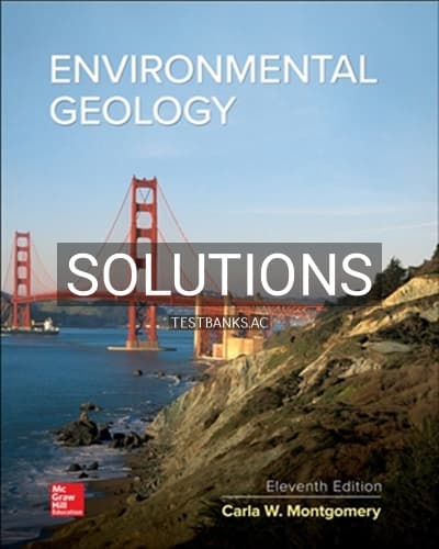 Solutions for Environmental Geology 11th Edition by Montgomery cover