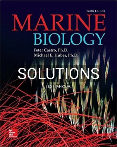 Solutions for Marine Biology 10th Edition by Castro cover