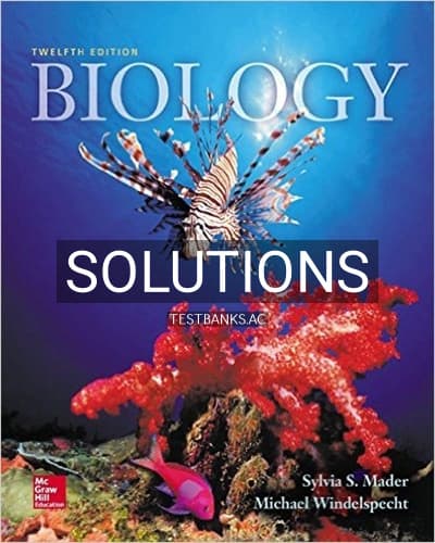 Solutions for Biology 12th Edition by Mader cover