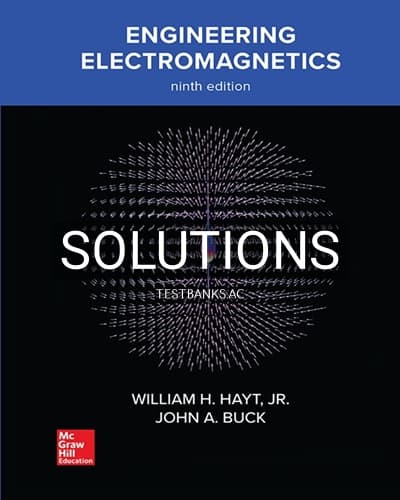 Solutions for Engineering Electromagnetics 9th Edition by Hayt cover
