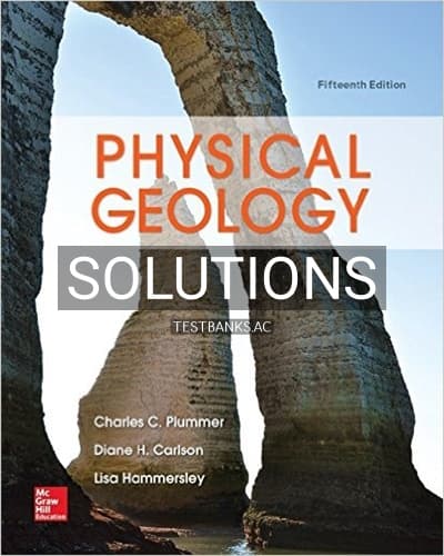Solutions for Physical Geology 15th Edition by Plummer cover